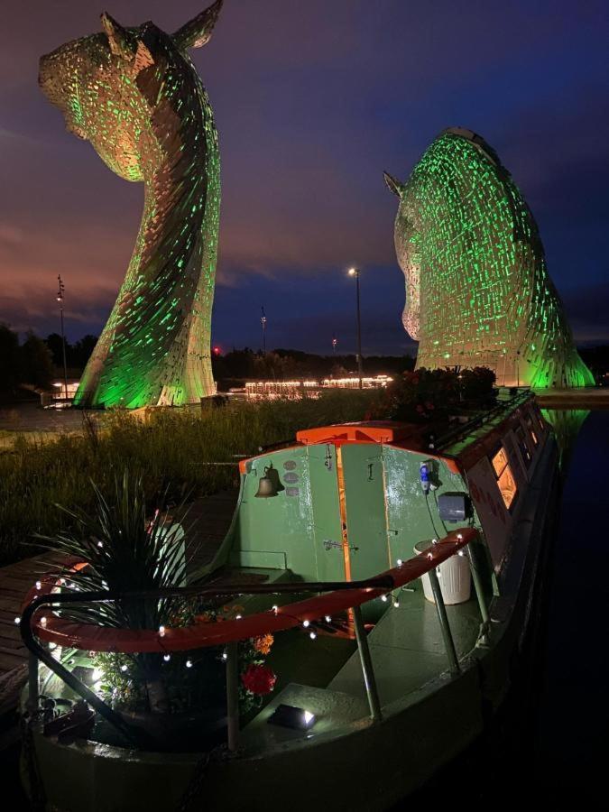 New 2022! Fixed Stay Characterful Narrowboat At The Kelpies, Marigold Sunset Фалькирк Экстерьер фото